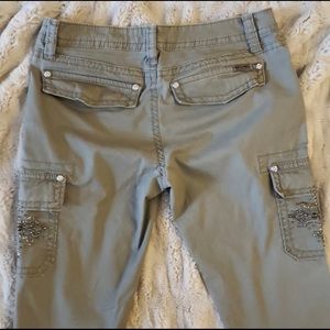 Miss me khaki green cargo pant 30